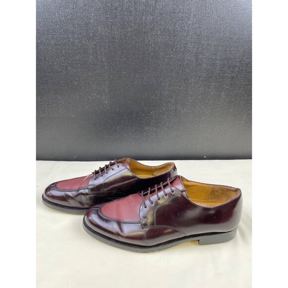 Cole Haan Men's Wine Leather Shoes/ Oxfords/ Lace up Size 10D SKU 4781 - Picture 5 of 9